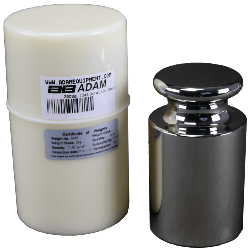 Adam Equipment OIML F1 2kg Calibration Weight for ETB 3202, STB 3202, NBL, HCB 2202/3001 Balances, Stainless Steel, Single - 700100010 - Click Image to Close